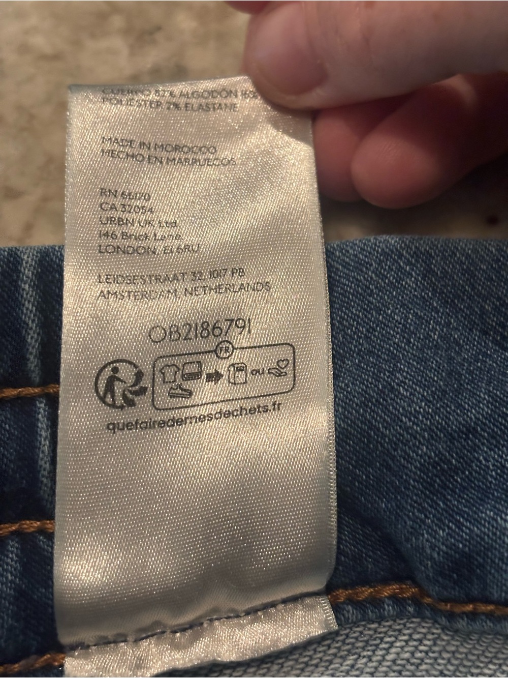 Maeve Anthropologie Cropped Denim Pants Blue Wide Leg Pull-On Drawstring XL - Picture 10 of 10
